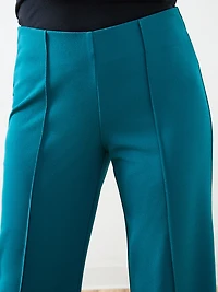 Trisha Scuba Crepe Wide-Leg Pant In Peacock