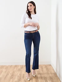 3/4 Sleeve Lace-Trim Tee