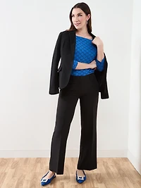 3/4 Sleeve Square-Neck Tee