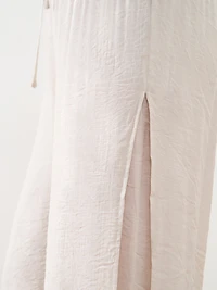 Gauze Double-Layer Crop Pant