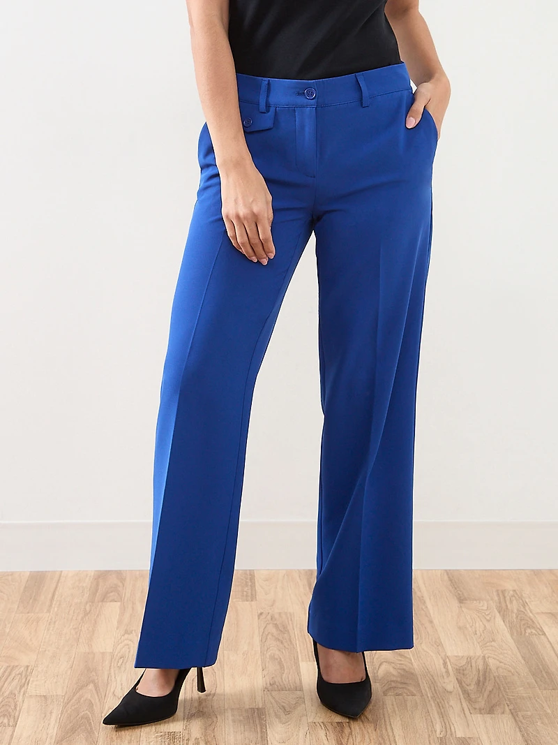 Hannah Wide Leg Trouser in Cobalt