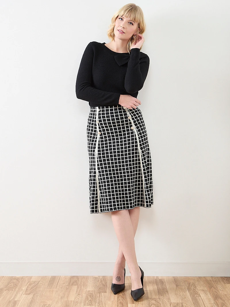 Knit Midi Sweater Skirt
