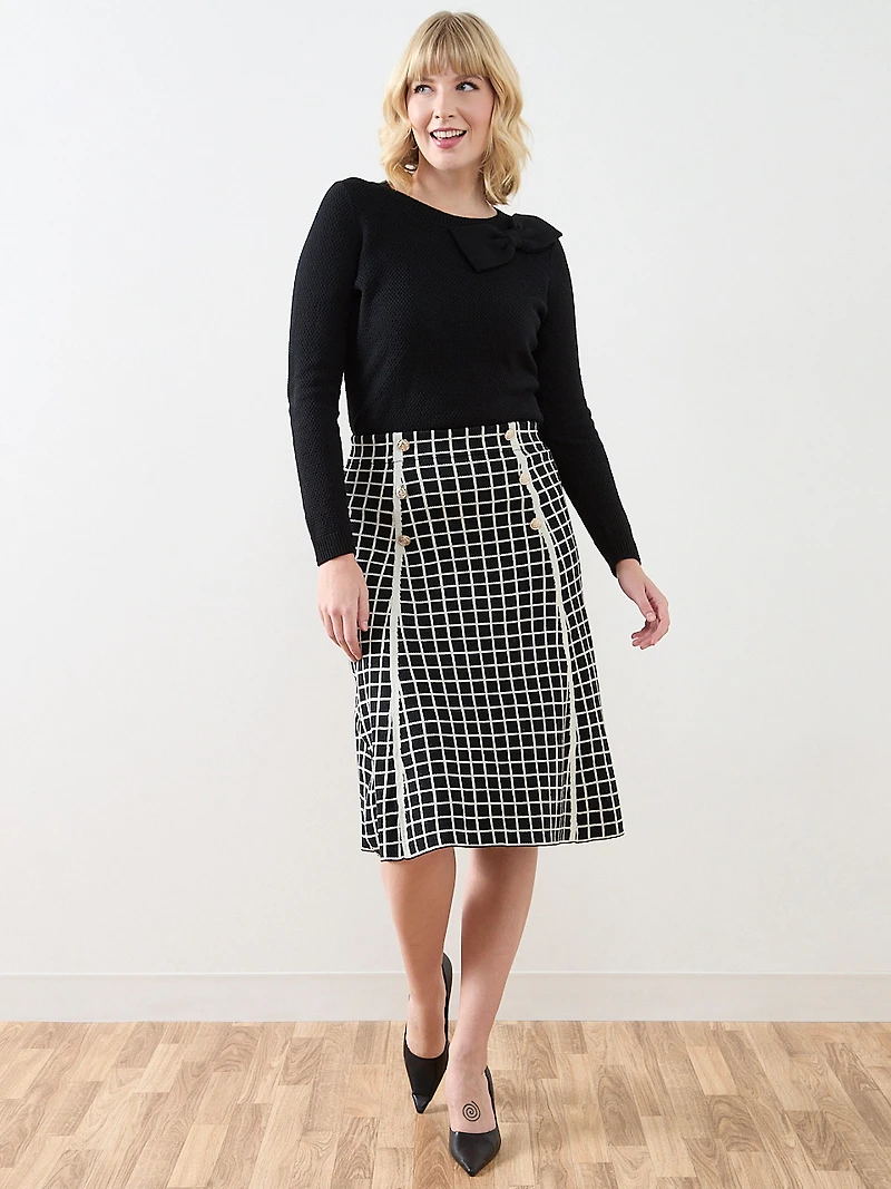 Knit Midi Sweater Skirt