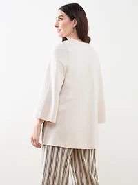 Long Sleeve EdgeTo Edge Textured Cardigan