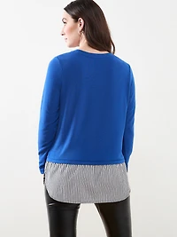 Long Sleeve Knit Fooler Top