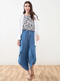 Long Sleeved Edge-To-Edge Textured Cardigan