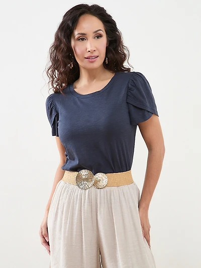 Petite Short Tulip Sleeve Tee