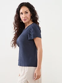 Petite Short Tulip Sleeve Tee