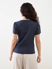 Petite Short Tulip Sleeve Tee