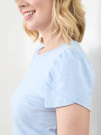 Short Tulip Sleeve Tee