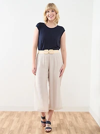Cap Sleeve Knot Front Top
