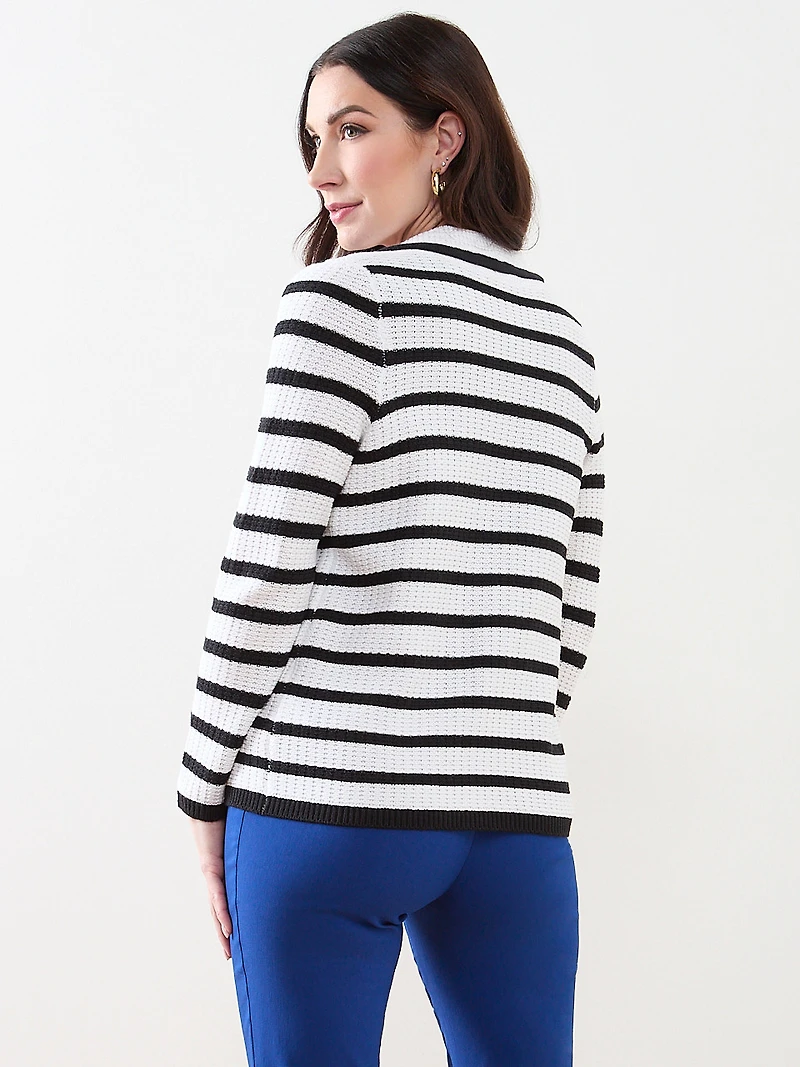 Textured Sweater-Blazer