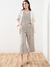 Tonia Linen Wide Crop Pant