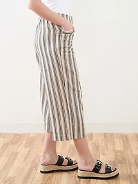 Tonia Linen Wide Crop Pant