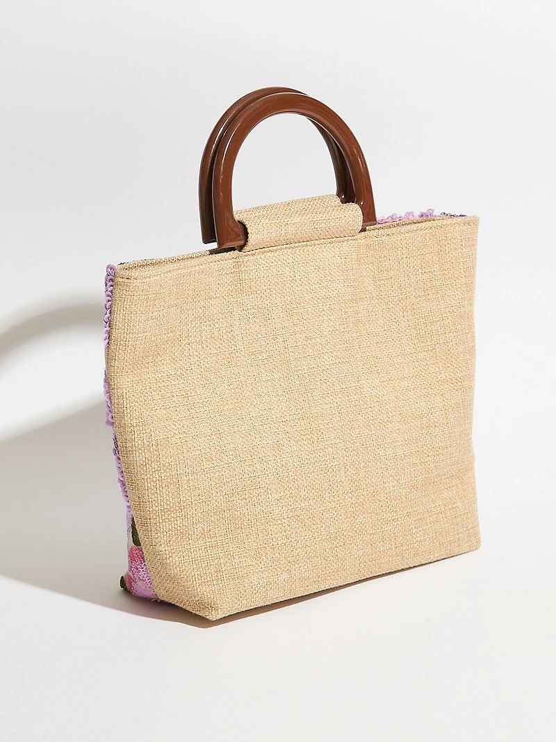 Plumberry Embroidered Bag