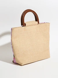 Plumberry Embroidered Bag