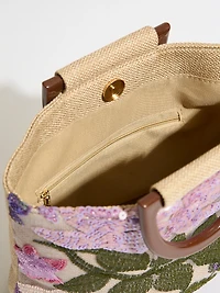 Plumberry Embroidered Bag