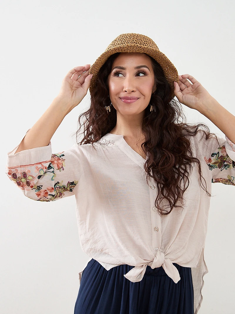 Raffia Bucket Hat