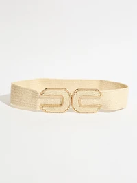 U-Shaped Light Neutral Stretch Belt