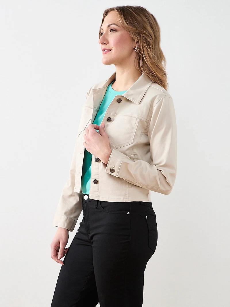 Coloured Denim Jean Jacket