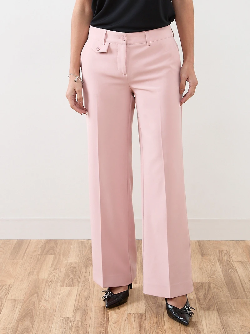 Hannah Dusty Pink Wide Leg Trouser