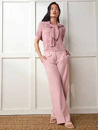 Hannah Dusty Pink Wide Leg Trouser