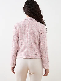 Knit Tweed Suit Jacket