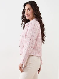 Knit Tweed Suit Jacket