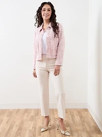 Knit Tweed Suit Jacket