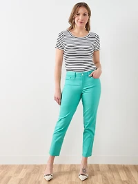 Lilly Coloured Ankle Jean in Light Turquoise