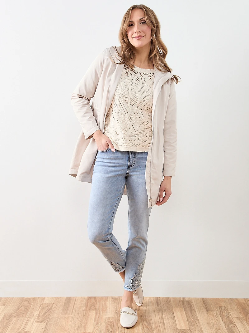 Long Sleeve Crochet Top