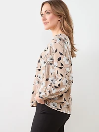 Long Sleeve Round Neck Blouse