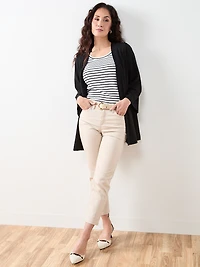 Petite Long Sleeve Edge to Edge Topper