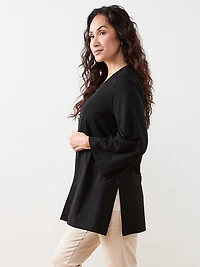 Petite Long Sleeve Edge to Edge Topper