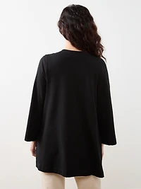 Petite Long Sleeve Edge to Edge Topper