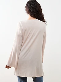 Petite Long Sleeve Edge-to-Edge Topper