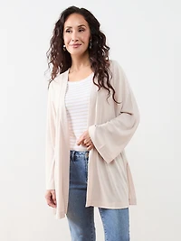 Petite Long Sleeve Edge-to-Edge Topper