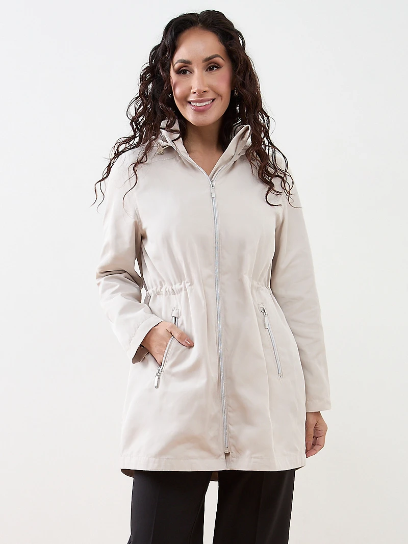Petite Poly Anorak Coat