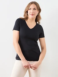 Short Sleeve V-Neck Tee