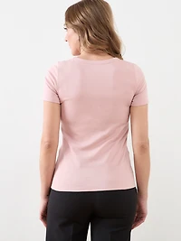 Short Sleeved V-Neck Tee