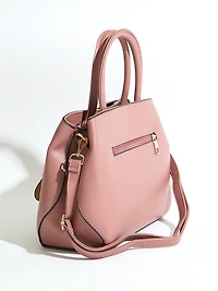 Dusty Pink Flower Detail Handbag