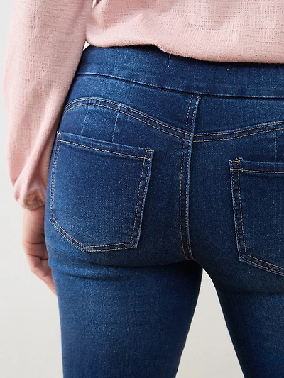 Blake Slim Diamond Patch Pull-On Jeans