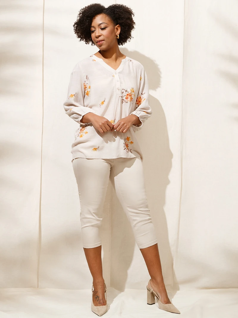 Emily Stone Microtwill Capri Pant