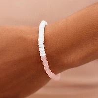 Puka Shell & Frosted Bead