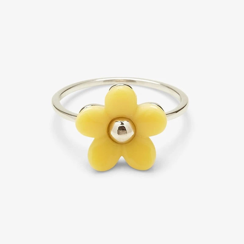 Solstice Enamel Flower Ring