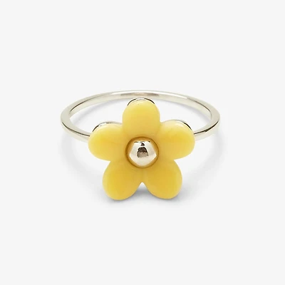 Solstice Enamel Flower Ring