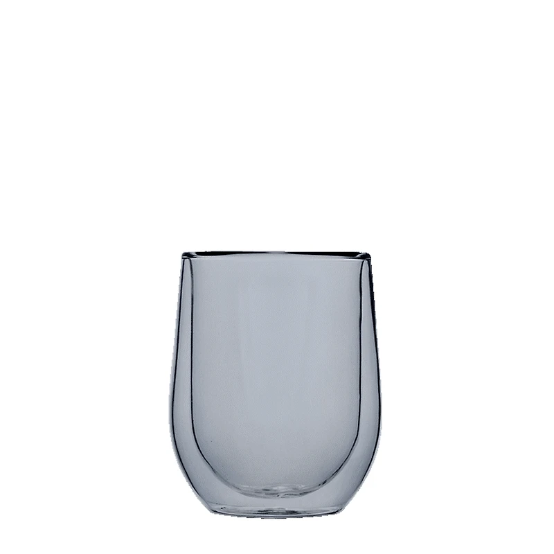 Stemless Glass Set (2) Grey