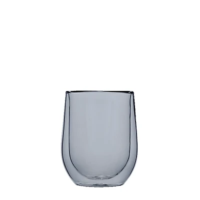 Stemless Glass Set (2) Grey
