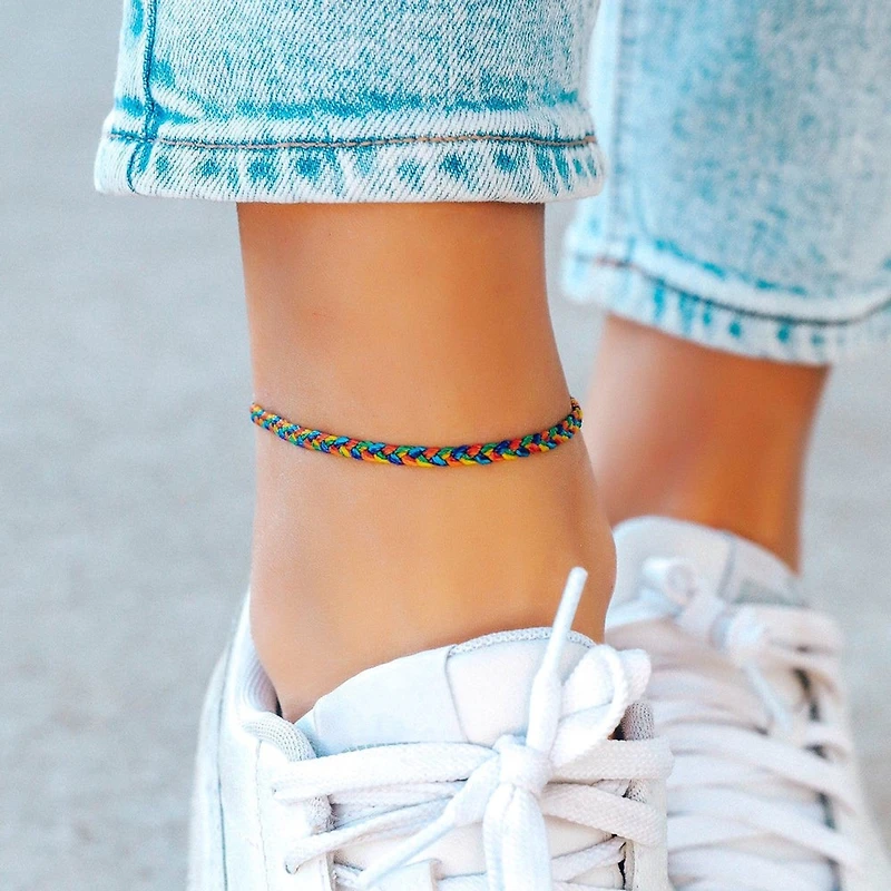 Pride Mini Braided Anklet