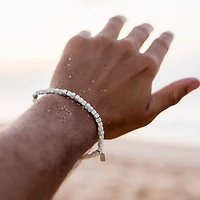 Men's Coated Hematite Stretch